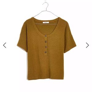 Olive Henley Sweater Tee Madewell